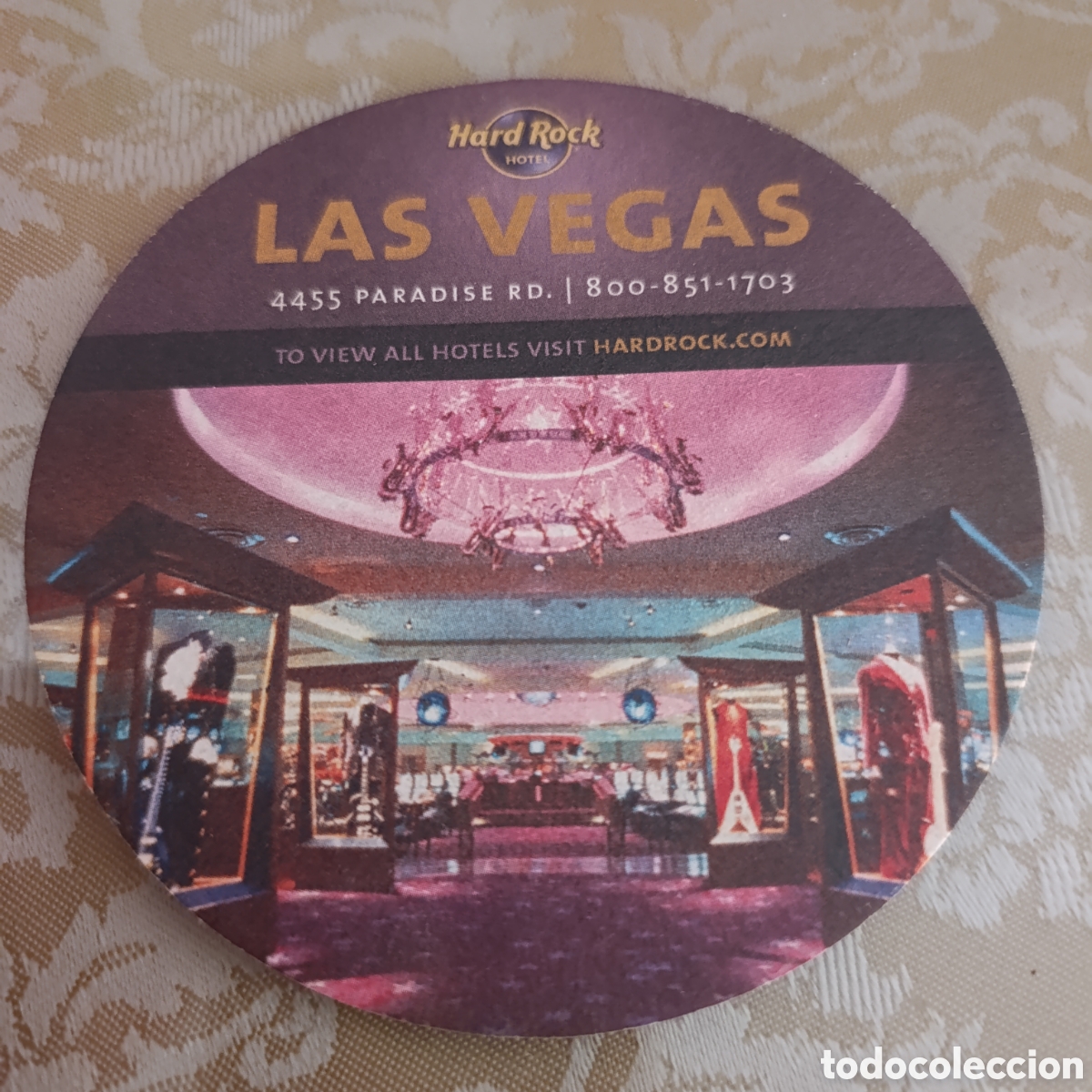 Coleccionismo: Hard Rock Hotel & Casino en Las Vegas, Posavasos