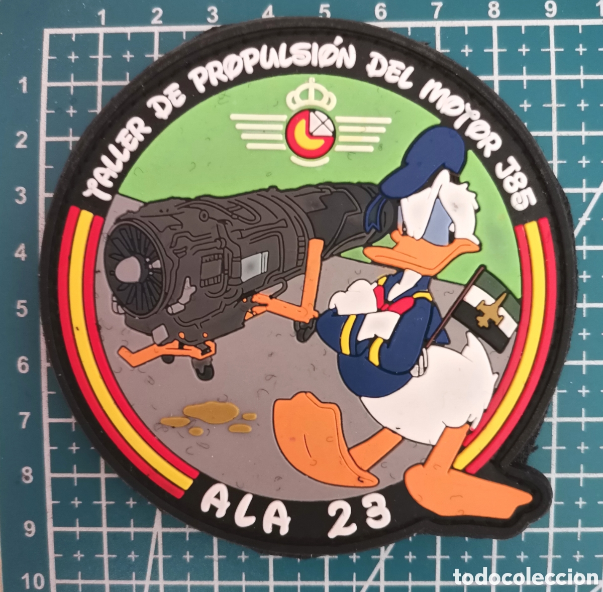 Coleccionismo: Parche goma ALA 23 Taller de Propulsi&oacute;n del Motor 385 Base A&eacute;rea Talavera Real (Badajoz)