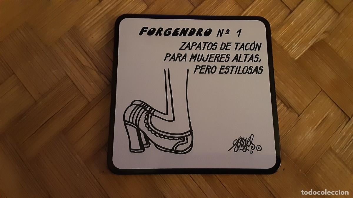 Coleccionismo: 1 Posavasos vintage de la Colecci&oacute;n de FORGES de chapa y corcho