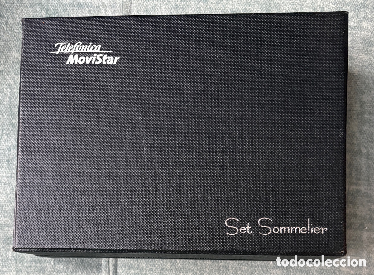 Coleccionismo: (L*019*) Set Sommelier Telef&oacute;nica MoviStar 4 piezas vino caja original