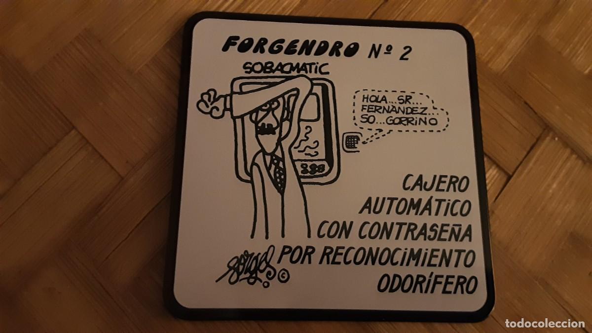 Coleccionismo: 1 Posavasos vintage de la Colecci&oacute;n de FORGES de chapa y corcho