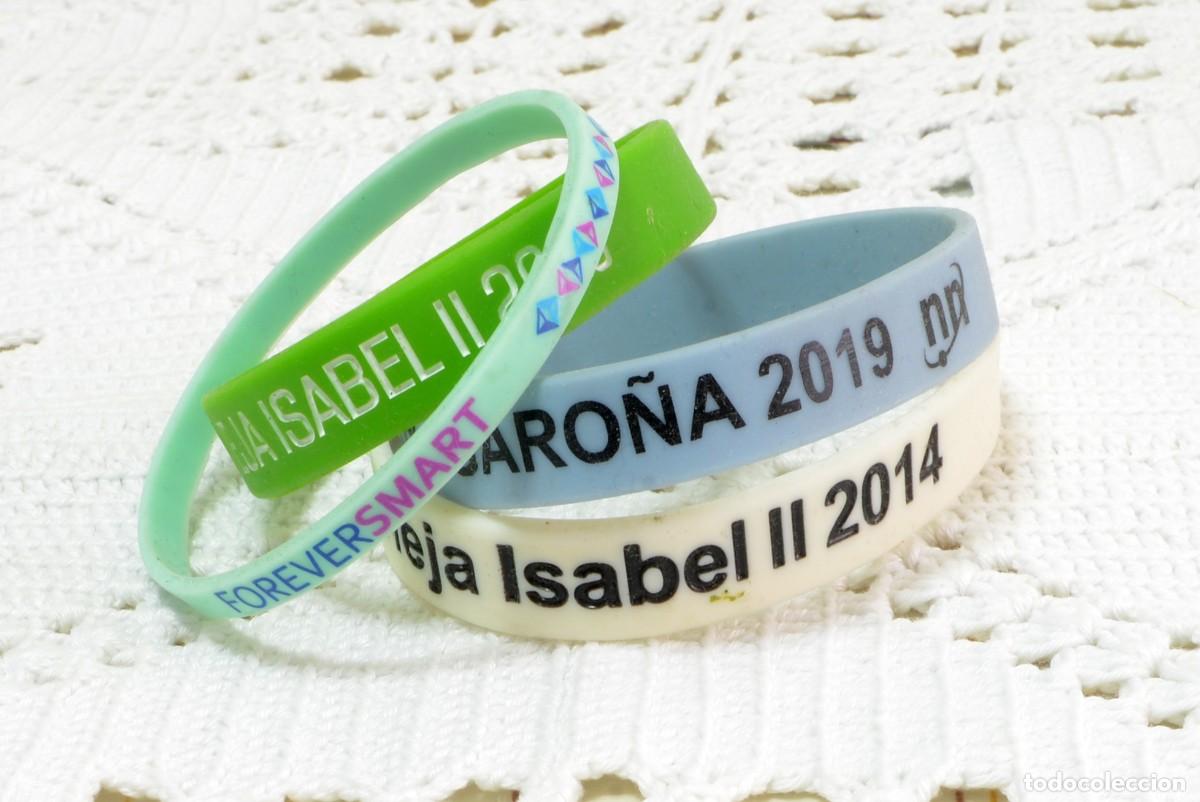Coleccionismo: LOTE DE VARIAS PULSERITAS DE GOMA, RECUERDOS O PUBLICITARIAS