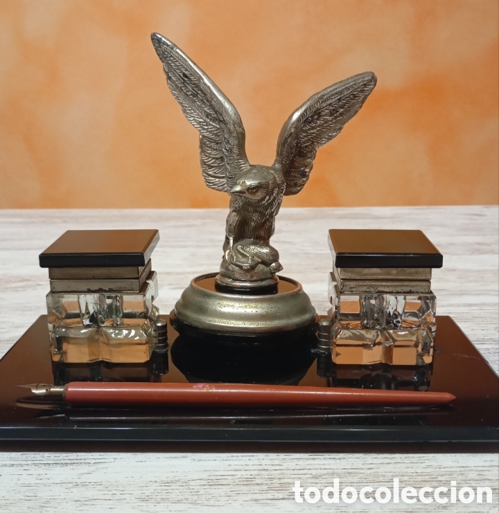 Coleccionismo: Elegante Escribania Antigua con Aguila imperial