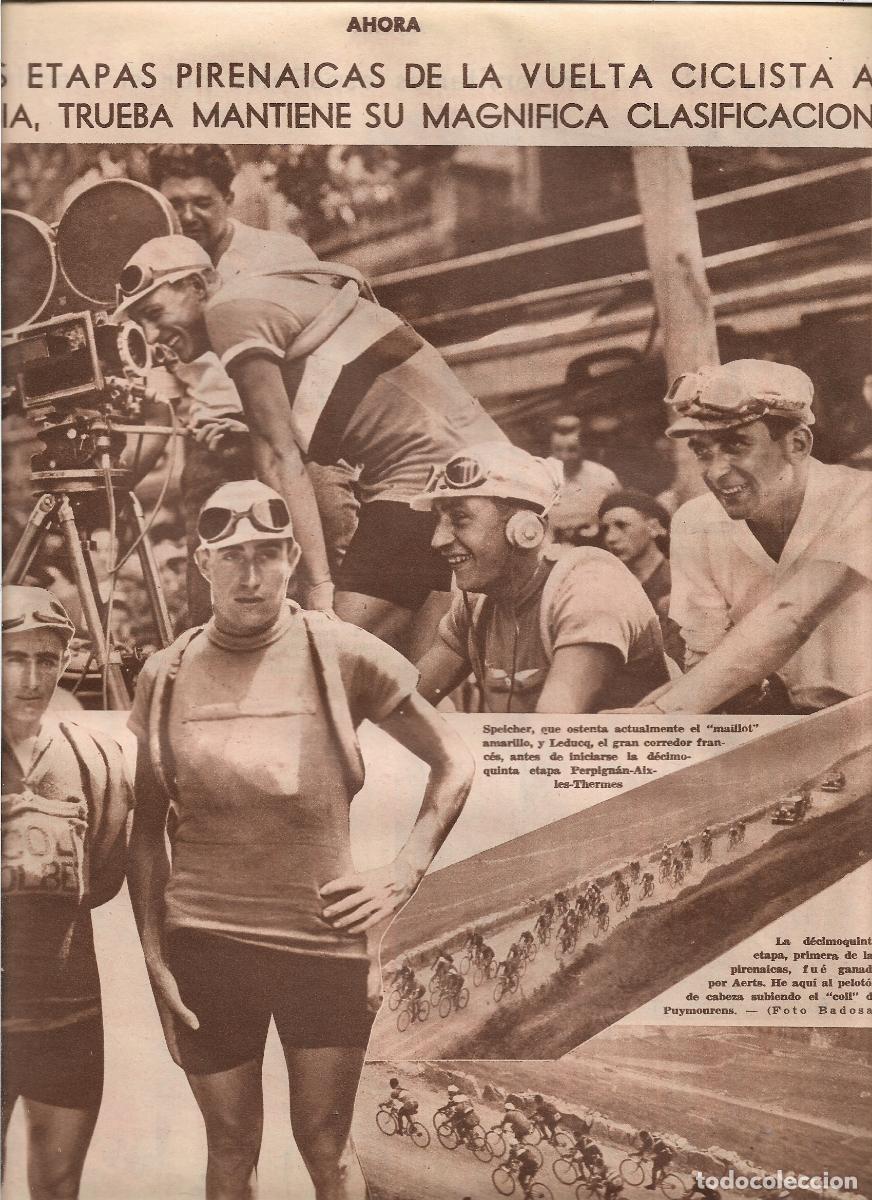 Coleccionismo: A&Ntilde;O 1933 RECORTE PRENSA TOUR VUELTA CICLISTA FRANCIA ETAPA PIRENAICA PUYMOURENS TRUEBA