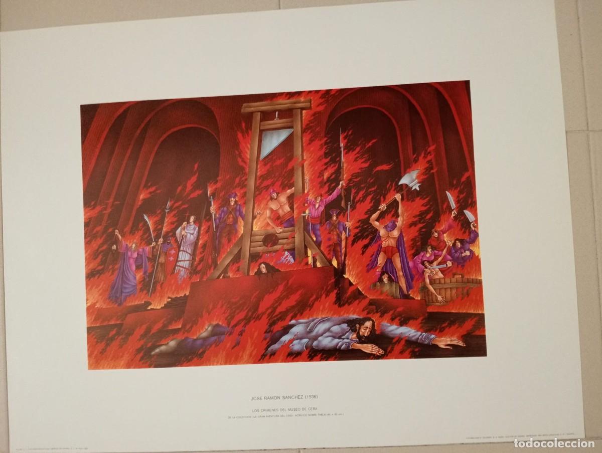 Sammelleidenschaft Papier: Litograf&iacute;a &rdquo;Los cr&iacute;menes del Museo de Cera&rdquo; - Jos&eacute; Ram&oacute;n S&aacute;nchez