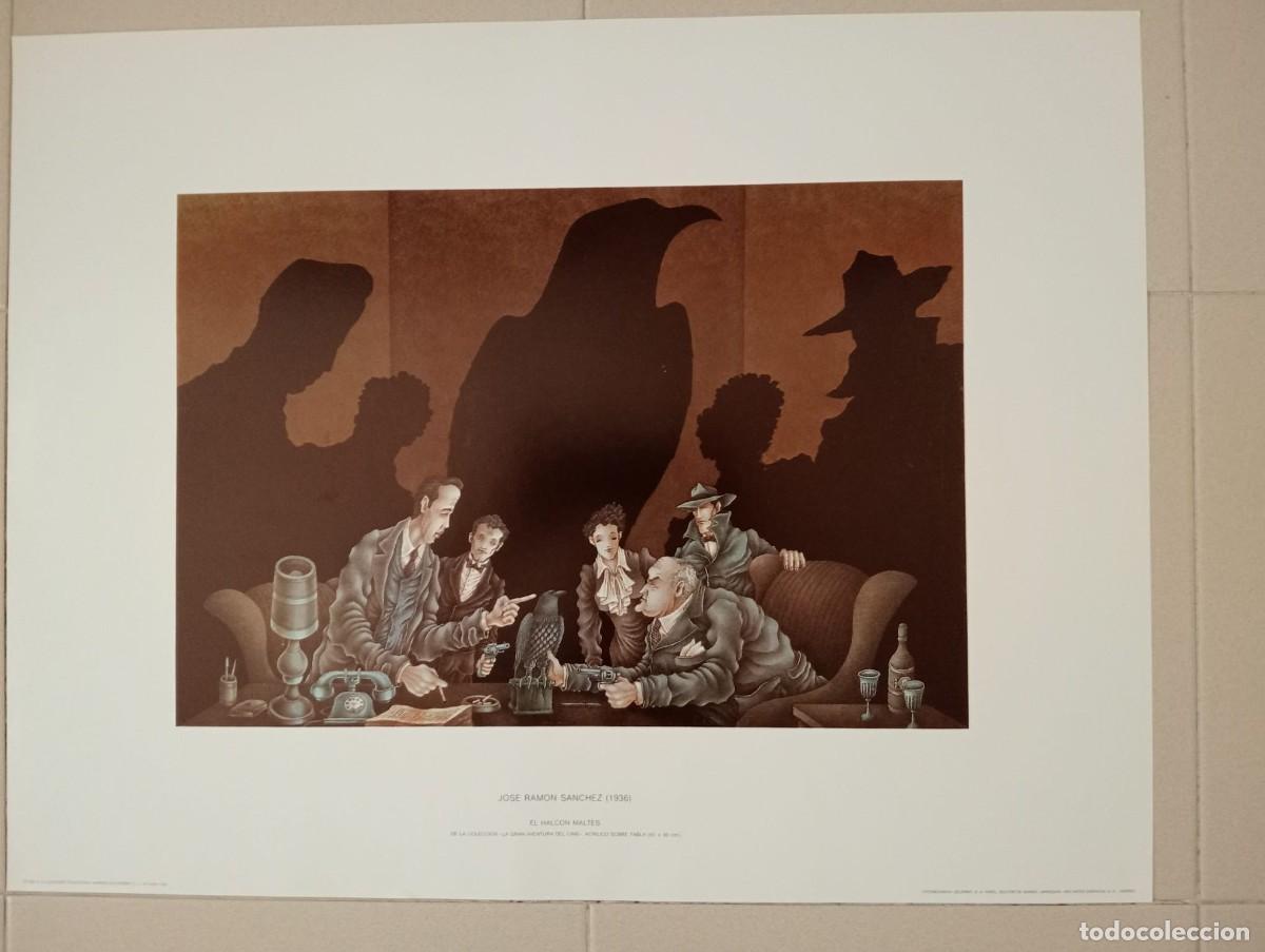 Coleccionismo: L&aacute;mina &rdquo;El Halc&oacute;n Malt&eacute;s&rdquo; - Jos&eacute; Ram&oacute;n S&aacute;nchez - Foto 1