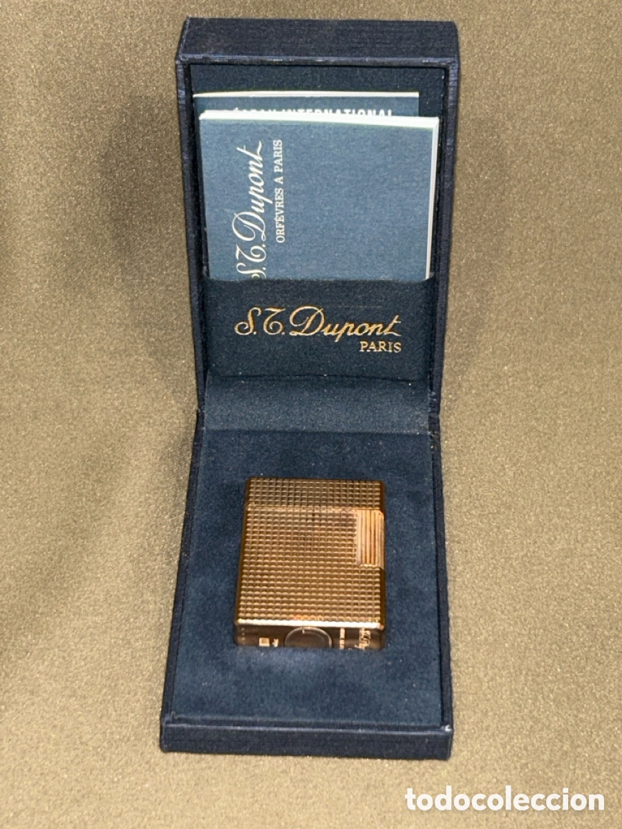 Collecting: MECHERO DUPONT ORO 20 M A&Ntilde;OS 70 EN CAJA ORIGINAL Y CERTIFICADOS, SIN GRABAR *VER FOTOS*