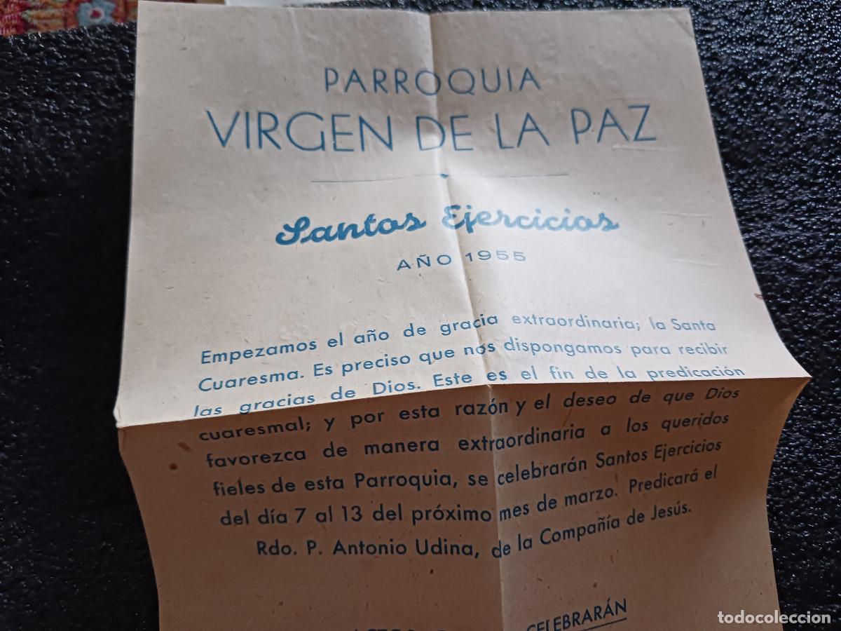 Sammelleidenschaft Papier: parroquia virgen de la paz, santos ejercicios 1955