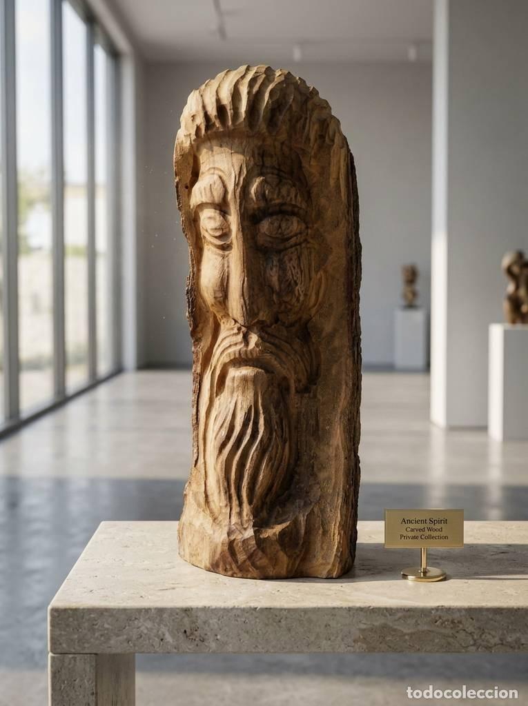 Coleccionismo: ESCULTURA DE MADERA TALLADA
