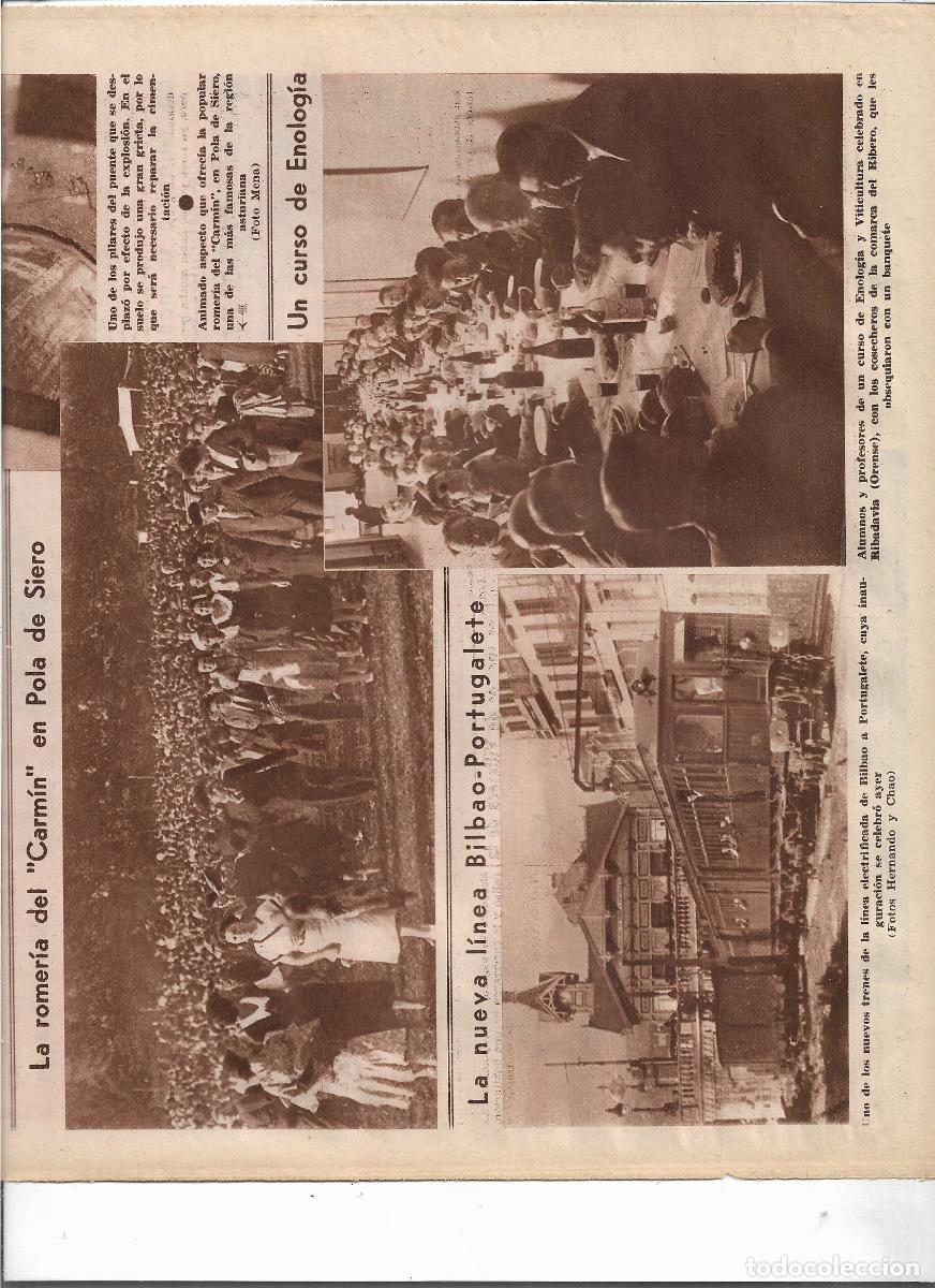 Coleccionismo: A&Ntilde;O 1933 RECORTE PRENSA INAUGURACION NUEVA LINEA TREN ELECTRICO BILBAO PORTUGALETE