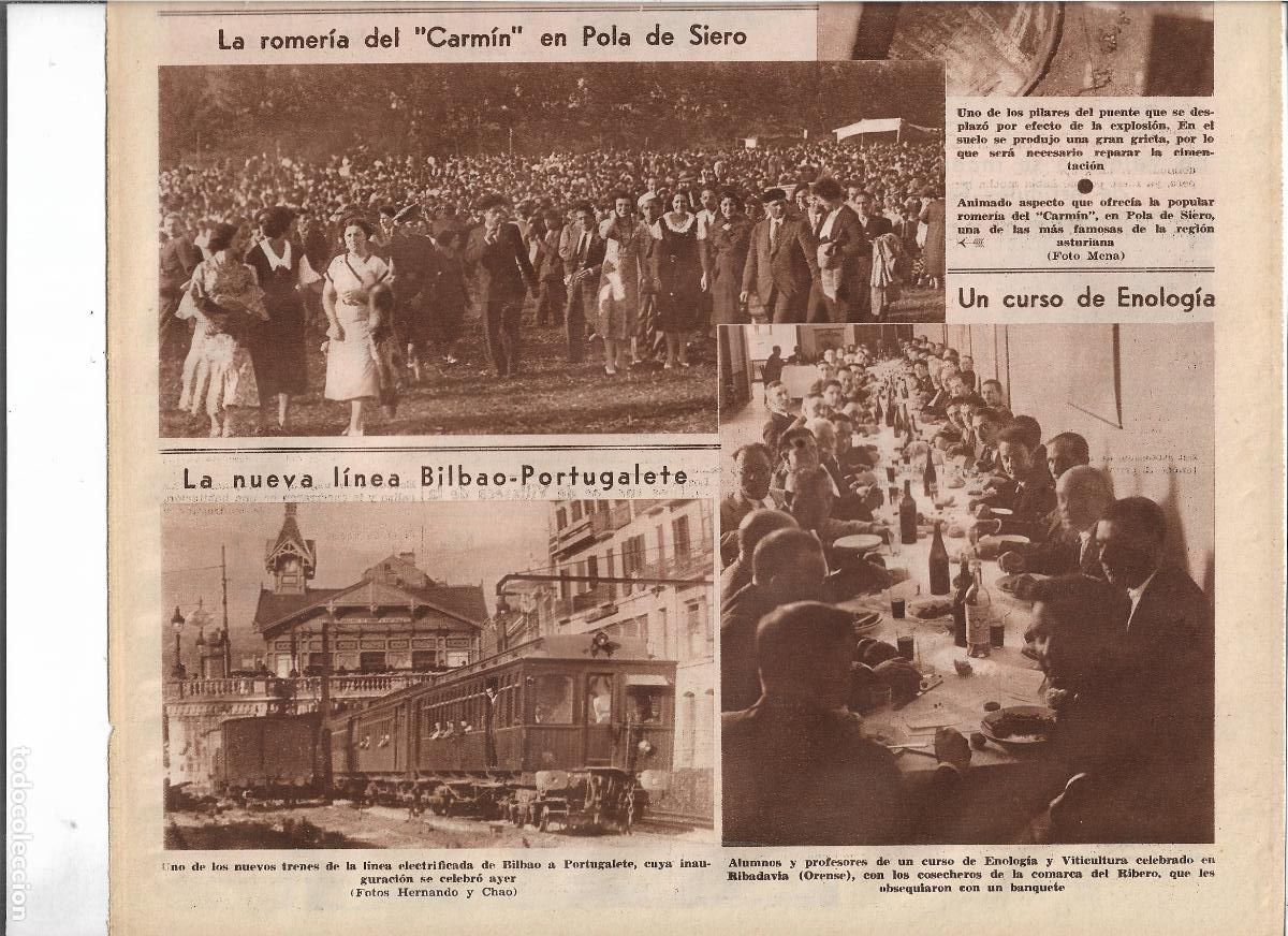 Coleccionismo: A&Ntilde;O 1933 RECORTE PRENSA RIBADAVIA ORENSE CURSO ENOLOGIA VITICULTURA COSECHEROS COMARCA DEL RIBERO
