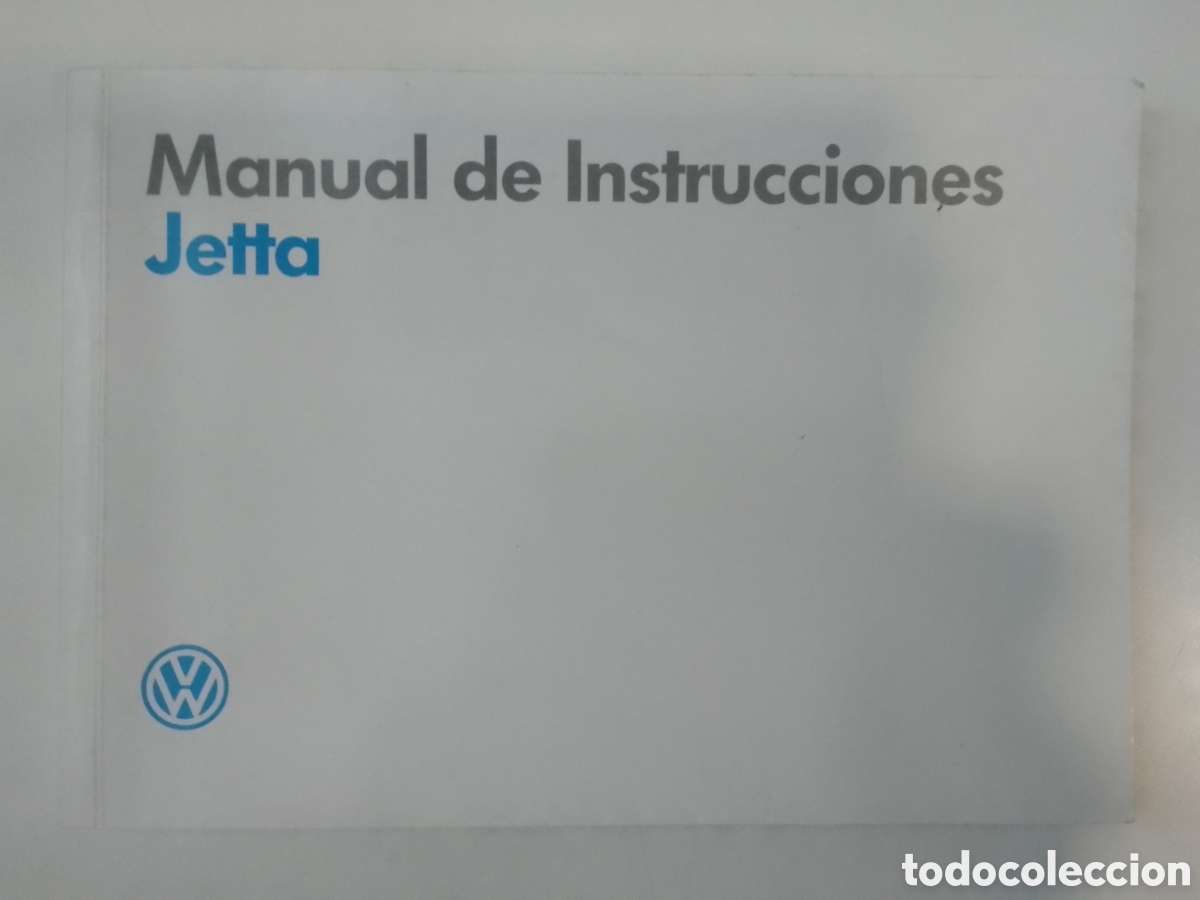 Coleccionismo: Manual de instrucciones Volkswagen Jetta.