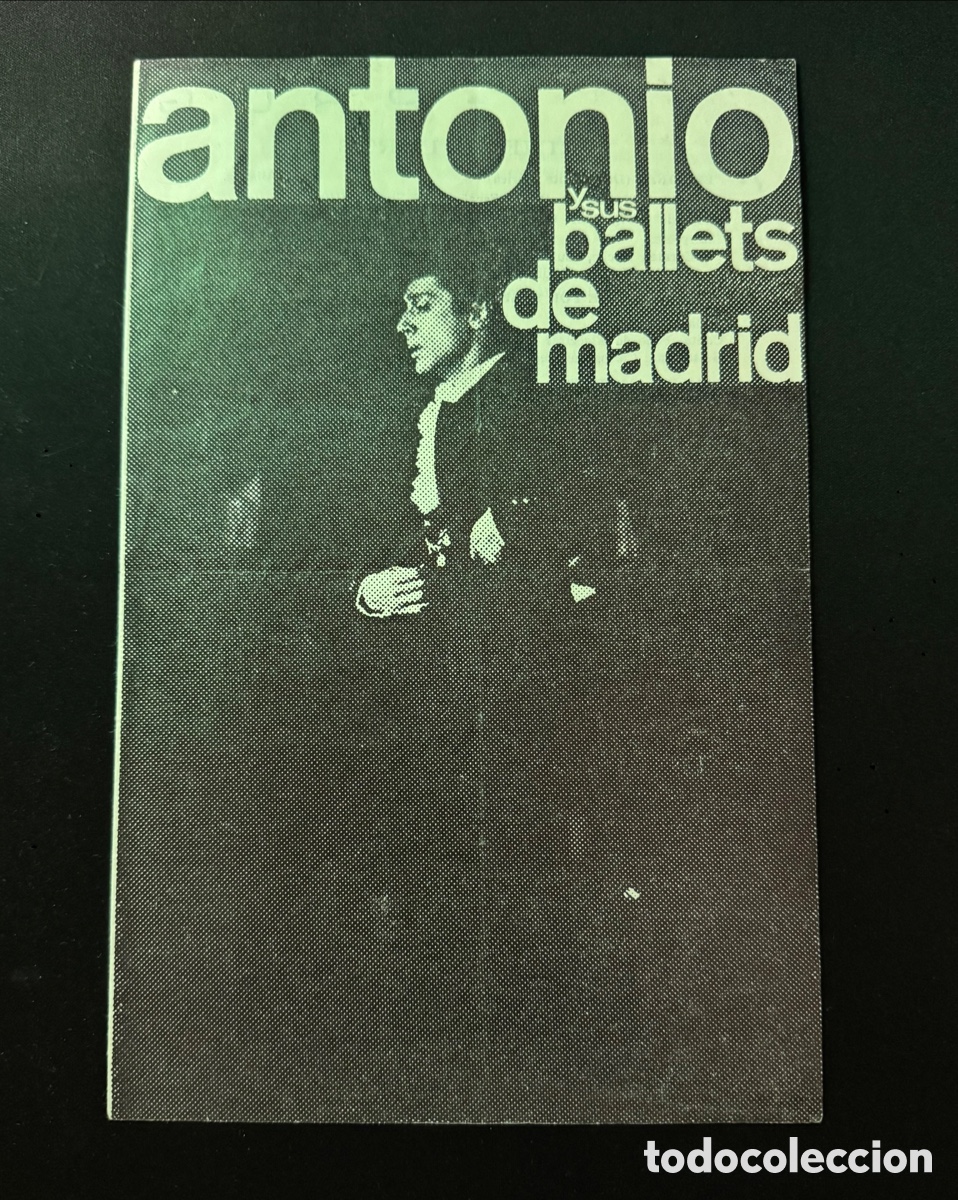 Coleccionismo: Programa Antonio y sus Ballets de Madrid, A&ntilde;os 70, 26,5 x 17 cm