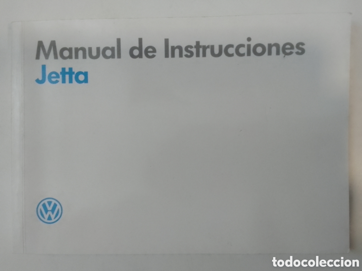 Coleccionismo: Manual de instrucciones Volkswagen Jetta.