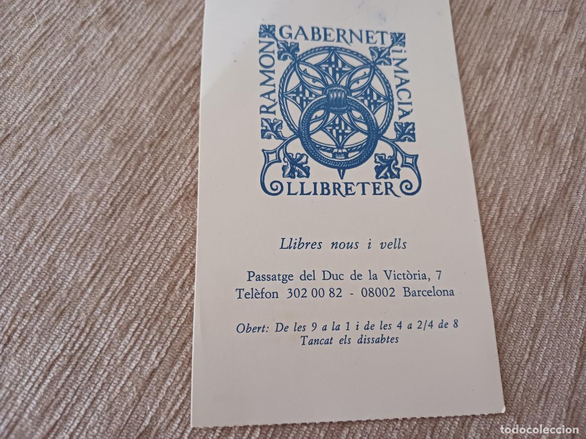 Coleccionismo: exlibris, Ramon Gabernet I Maci&agrave; Llibreter. 1988