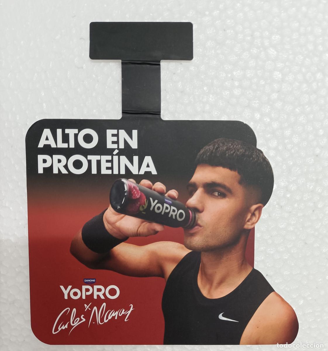 Coleccionismo: carlos alcaraz danone promocion yopro publicitario publicidad tenis promocional carlitos