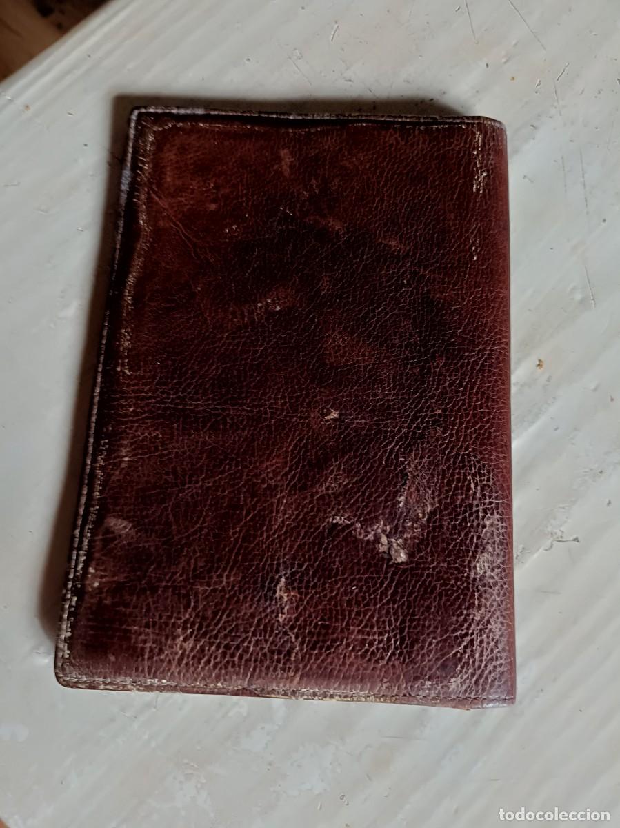 Coleccionismo: CARTERA PIEL PARA PASAPORTE DNI BILLETERA FABRICADA. A&Ntilde;OS 50