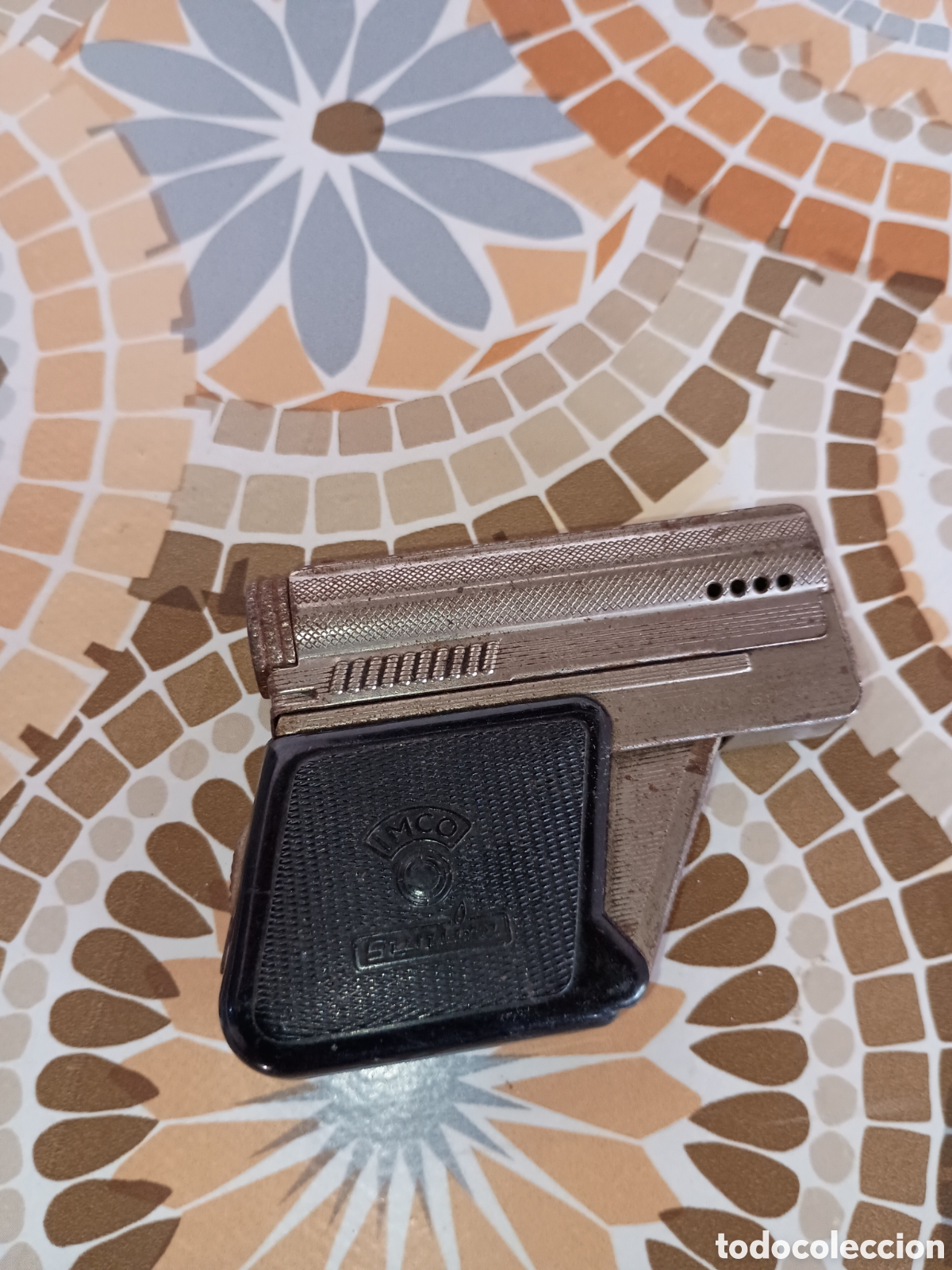 Coleccionismo: Mechero pistola vintage marca imco