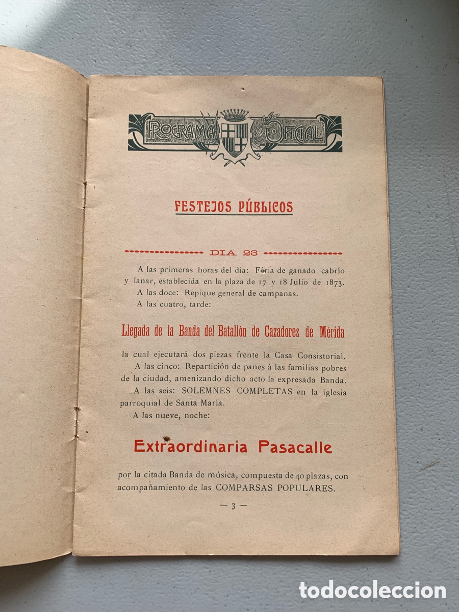 Coleccionismo: &bull;Programa de Fiesta Mayor IGUALADA 1910 - Foto 3