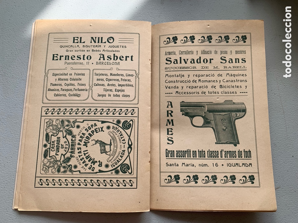 Coleccionismo: &bull;Programa de Fiesta Mayor IGUALADA 1910 - Foto 11