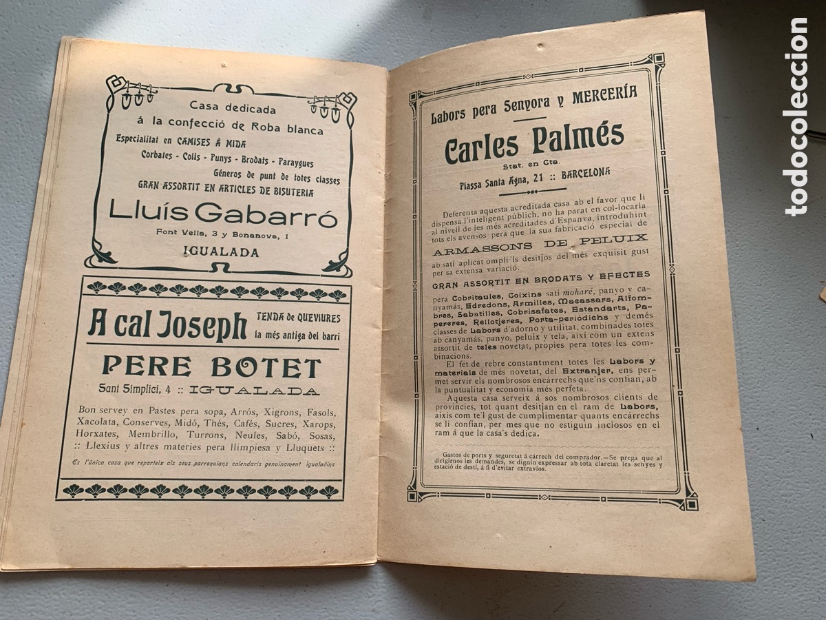 Coleccionismo: &bull;Programa de Fiesta Mayor IGUALADA 1910 - Foto 14