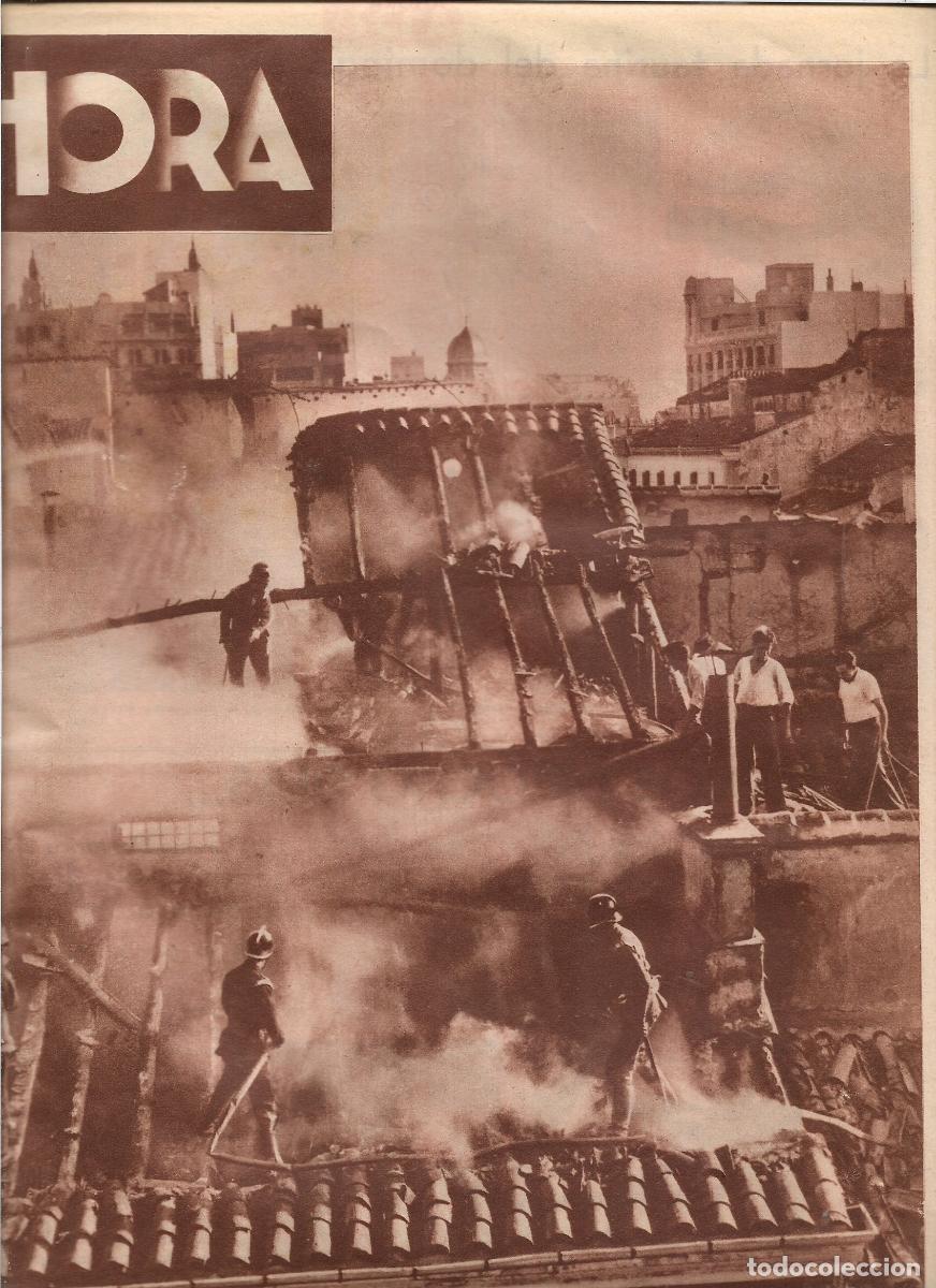 Coleccionismo: A&Ntilde;O 1933 RECORTE PRENSA INCENDIO CALLE DEL PEZ DESTROZO 4 CASAS ACTUACION BOMBEROS