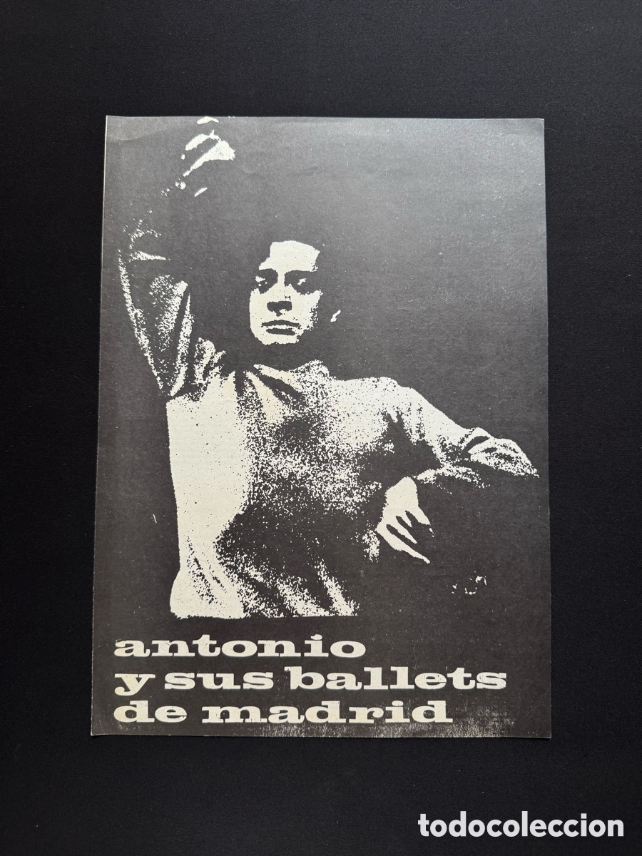 Coleccionismo: Programa Antonio y sus Ballets de Madrid, 1973, 29 x 21 cm - Foto 1