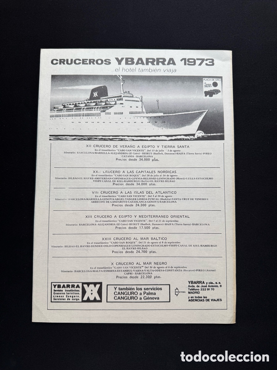 Coleccionismo: Programa Antonio y sus Ballets de Madrid, 1973, 29 x 21 cm - Foto 3
