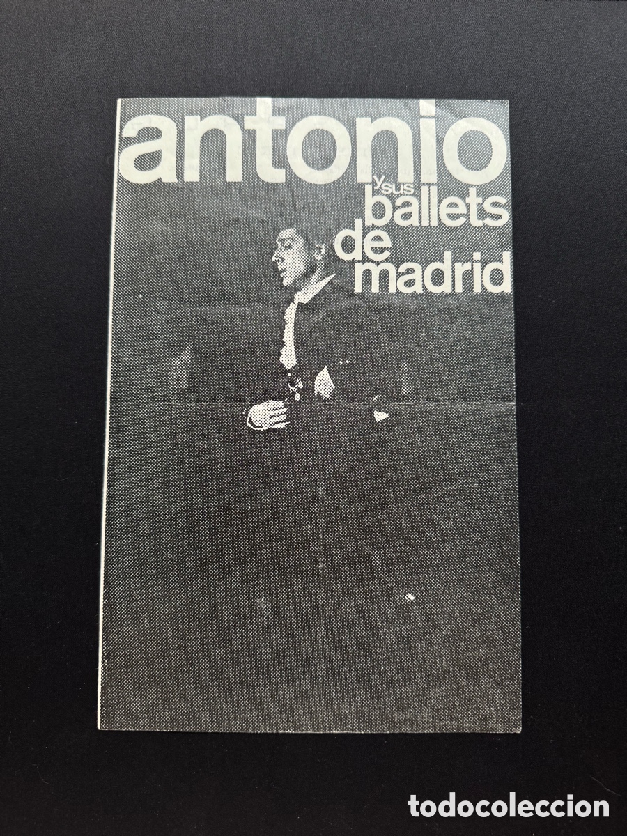 Collecting paper: Programa Antonio y sus Ballets de Madrid, A&ntilde;os 70, 26,5 x 17 cm