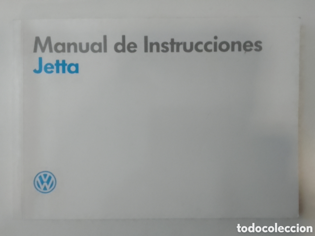 Coleccionismo: Manual de instrucciones Volkswagen Jetta.