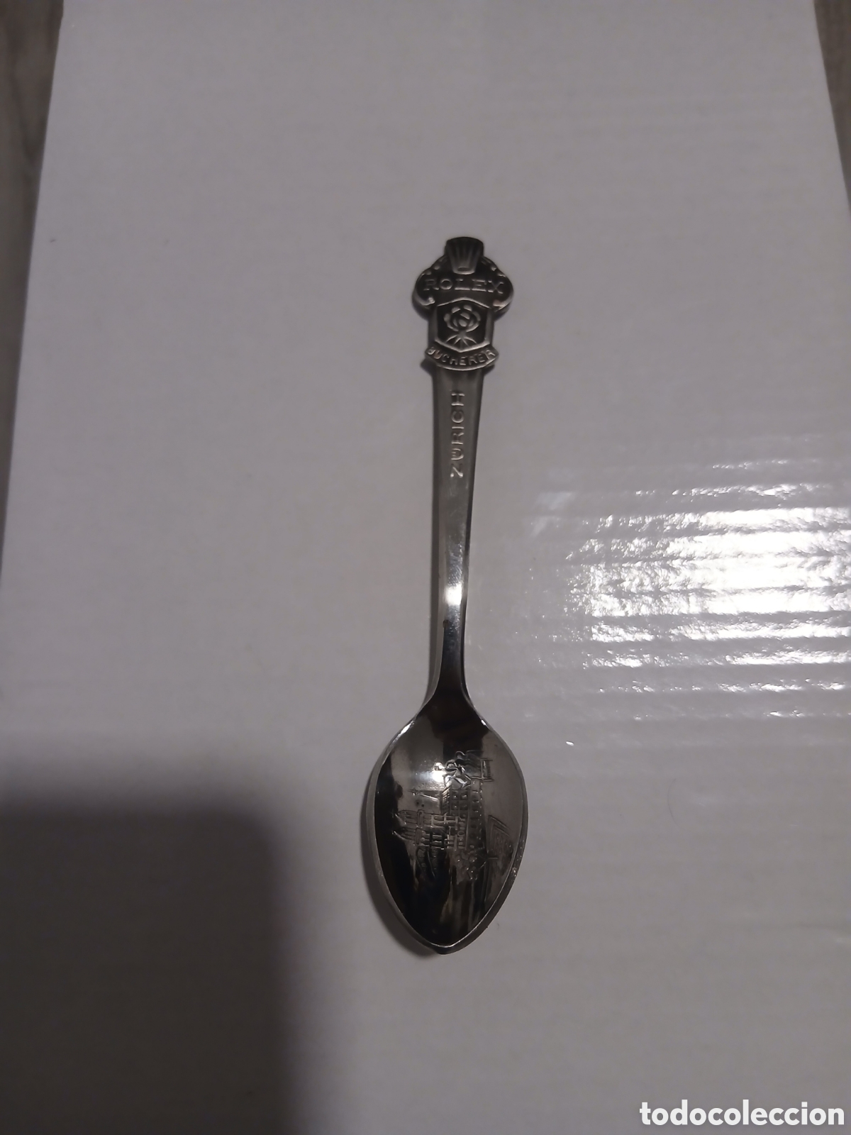 Coleccionismo: Cuchara de recuerdo vintage Rolex / Bucherer de Z&uacute;rich