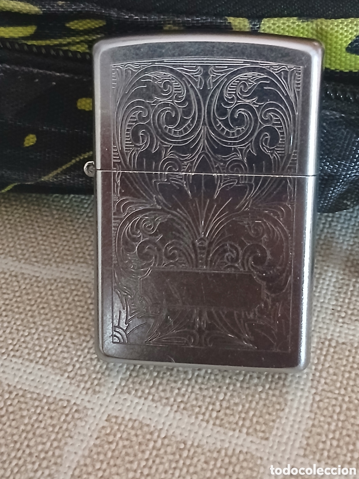 Coleccionismo: Mechero Zippo plateado grabado made inn USA