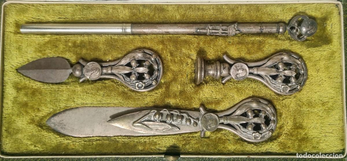 Coleccionismo: Estuche para escritorio de finales del siglo XIX o principios del siglo XX.