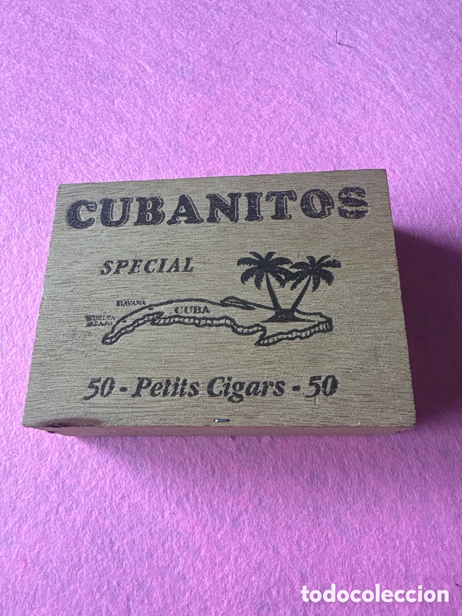 Coleccionismo: Caja antigua con cigarros puros Cubanitos Special (A8)
