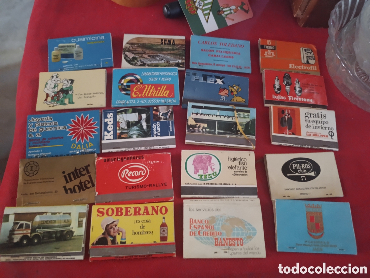 Coleccionismo: Lote de 20 cajas de cerillas o fosforos.