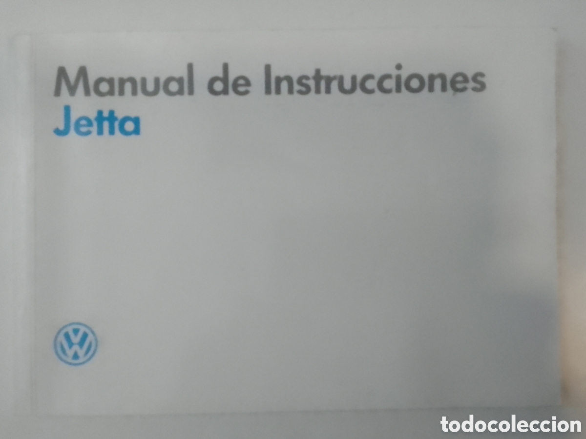 Coleccionismo: Manual de instrucciones Volkswagen Jetta.