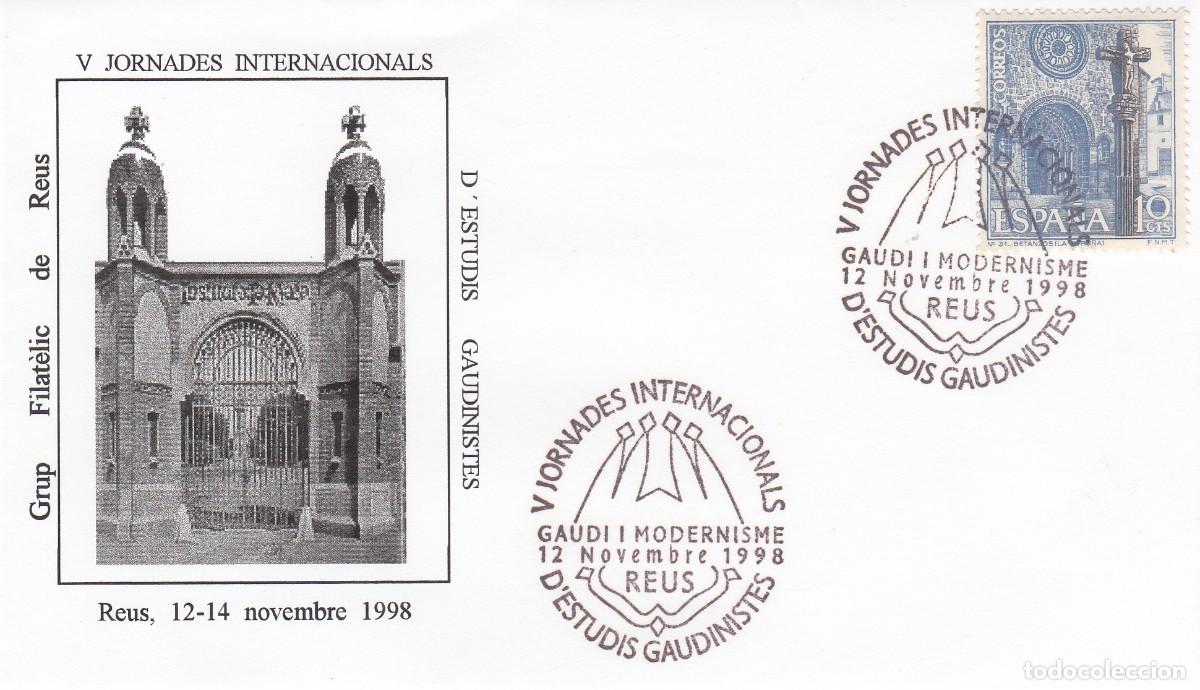 Coleccionismo: MATASELLOS REUS - JORNADES INTERNACIONALS D'ESTUDIS GAUDINISTES - ANTONI GAUD&Iacute; - 1998