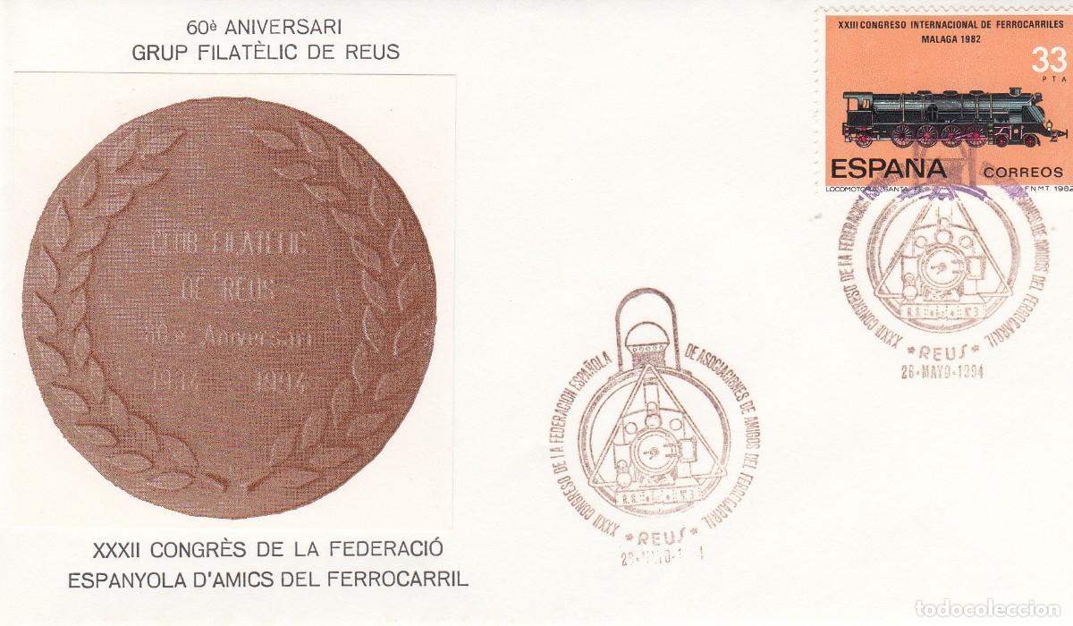 Coleccionismo: MATASELLOS REUS - CONGRESO FEDERACI&Oacute;N ASOCIACIONEDS AMIGOS DEL FERROCARRIL - 1994