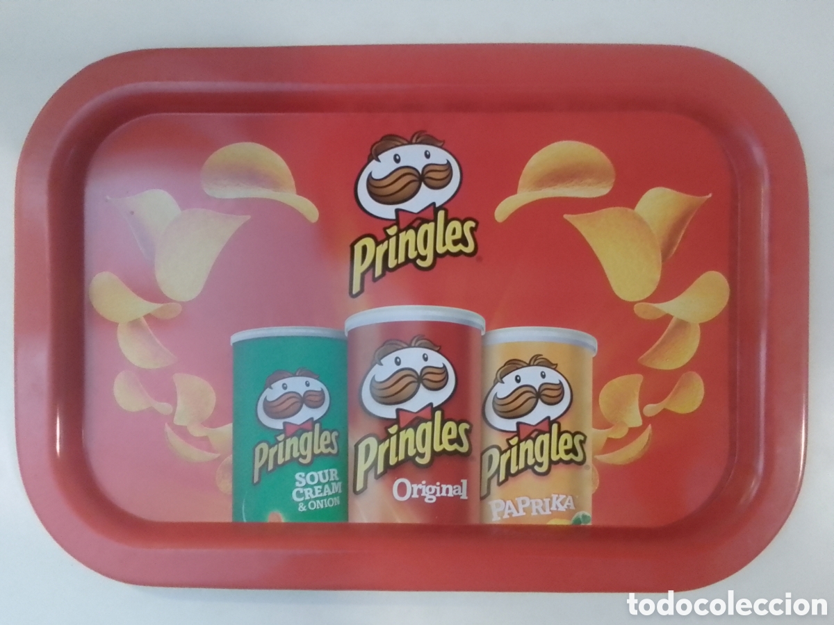 Coleccionismo: Bandeja met&aacute;lica Patatas Fritas Pringles.