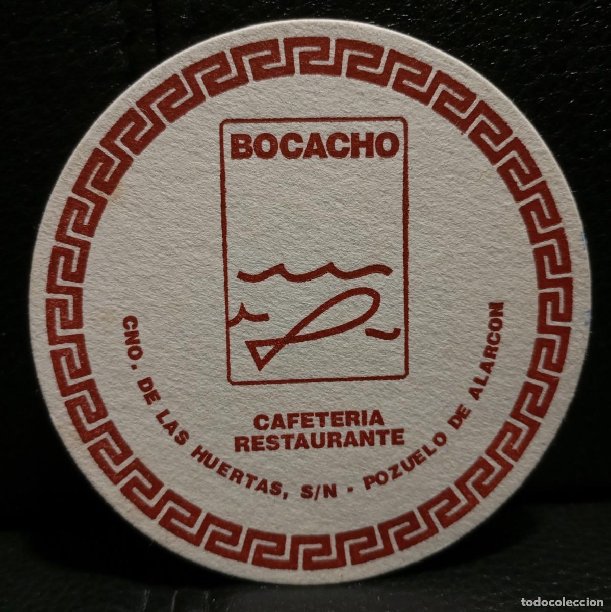 Coleccionismo: BOCACHO CAFETERIA RESTAURANTE - POSAVASOS - POZUELO MADRID - CERVEZA - REFRESCOS - SIDRA - BITTER