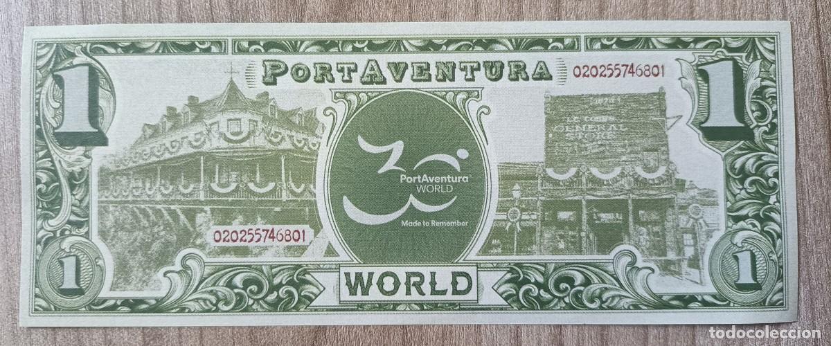 Coleccionismo: Billete 30 aniversario parque tematico Port Aventura World
