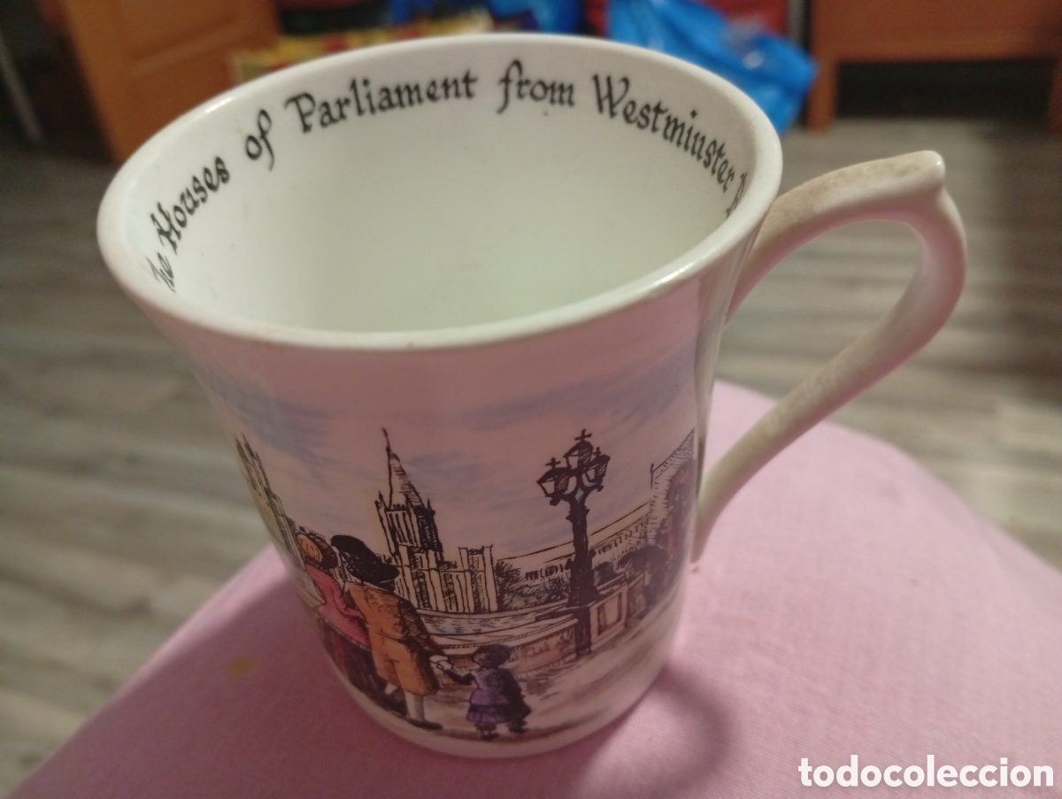 Coleccionismo: Taza marca queen's England perfecto estado