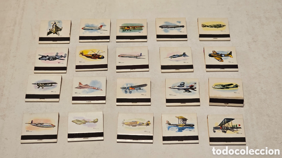 Sammeln: Cerillas con ilustraciones de aviones