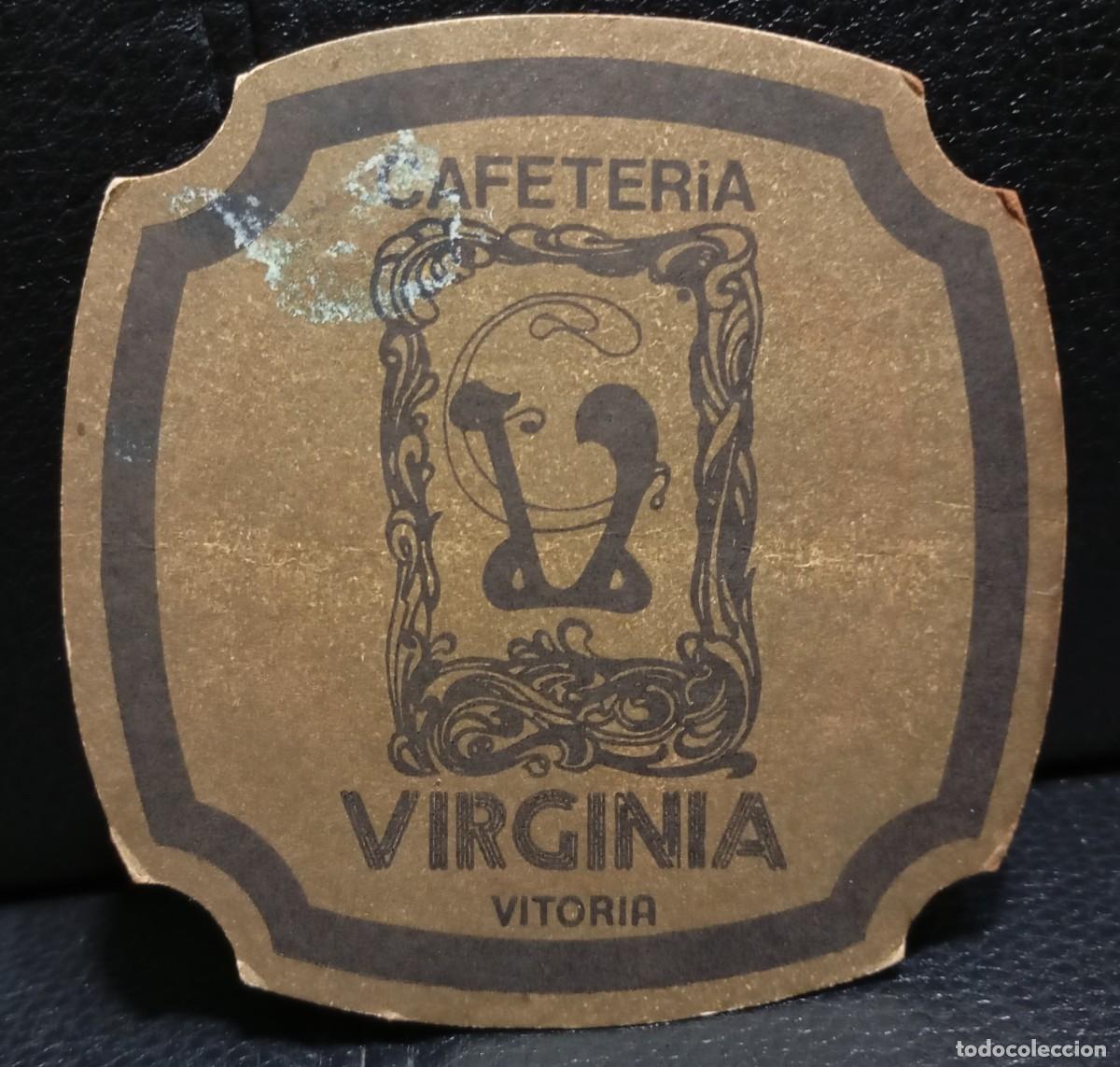 Coleccionismo: CAFETERIA VIRGINIA - POSAVASOS - VITORIA ALAVA - CERVEZA - REFRESCOS - SIDRA - BITTER