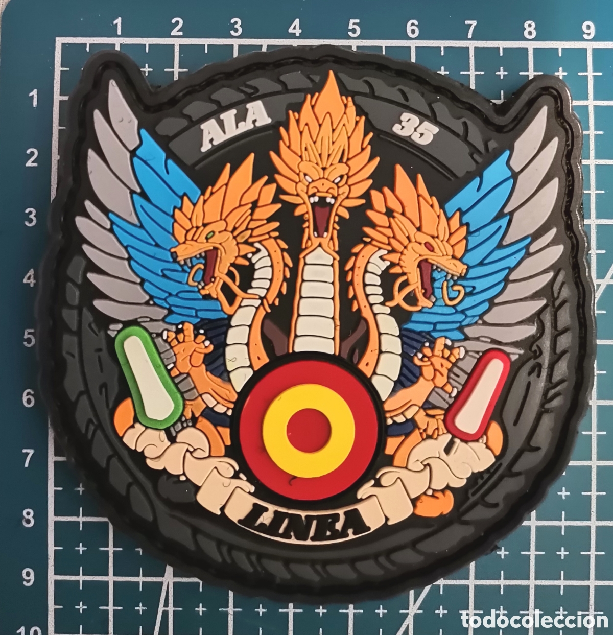Coleccionismo: Parche goma ALA 35 TRANSPORTE LINIA BASE A&Eacute;REA DE GETAFE EJ&Eacute;RCITO DEL &Aacute;IRE Y DEL ESPACIO ESPA&Ntilde;A