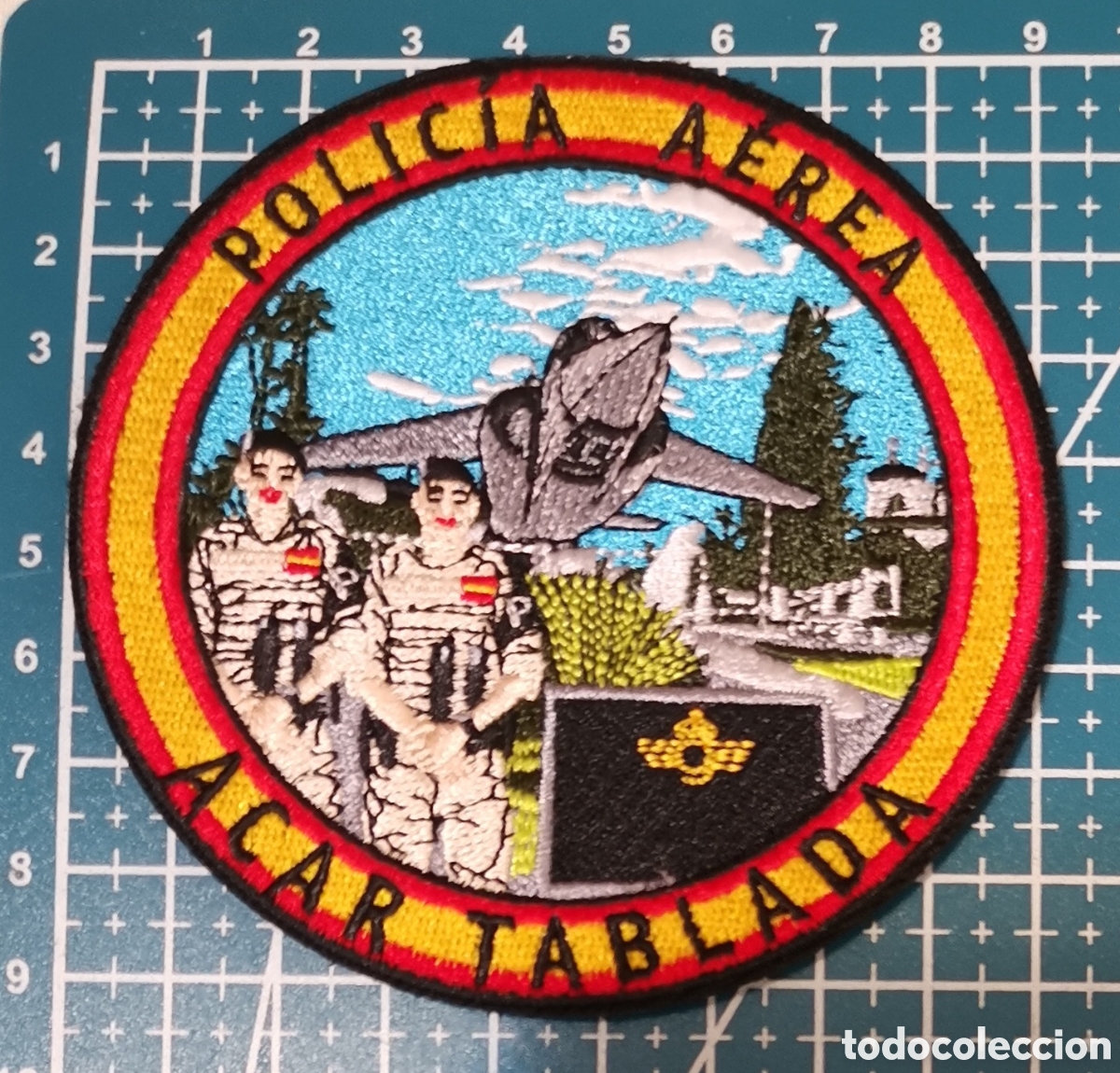 Coleccionismo: Parche bordado ACAR BASE A&Eacute;REA TABLADA SEVILLA EJ&Eacute;RCITO DEL &Aacute;IRE Y DEL ESPACIO ESPA&Ntilde;A