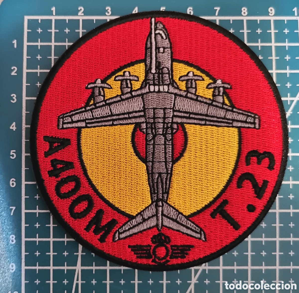 Coleccionismo: Parche bordado A400M T-23 Ej&eacute;rcito del &Aacute;ire y del Espacio Espa&ntilde;a