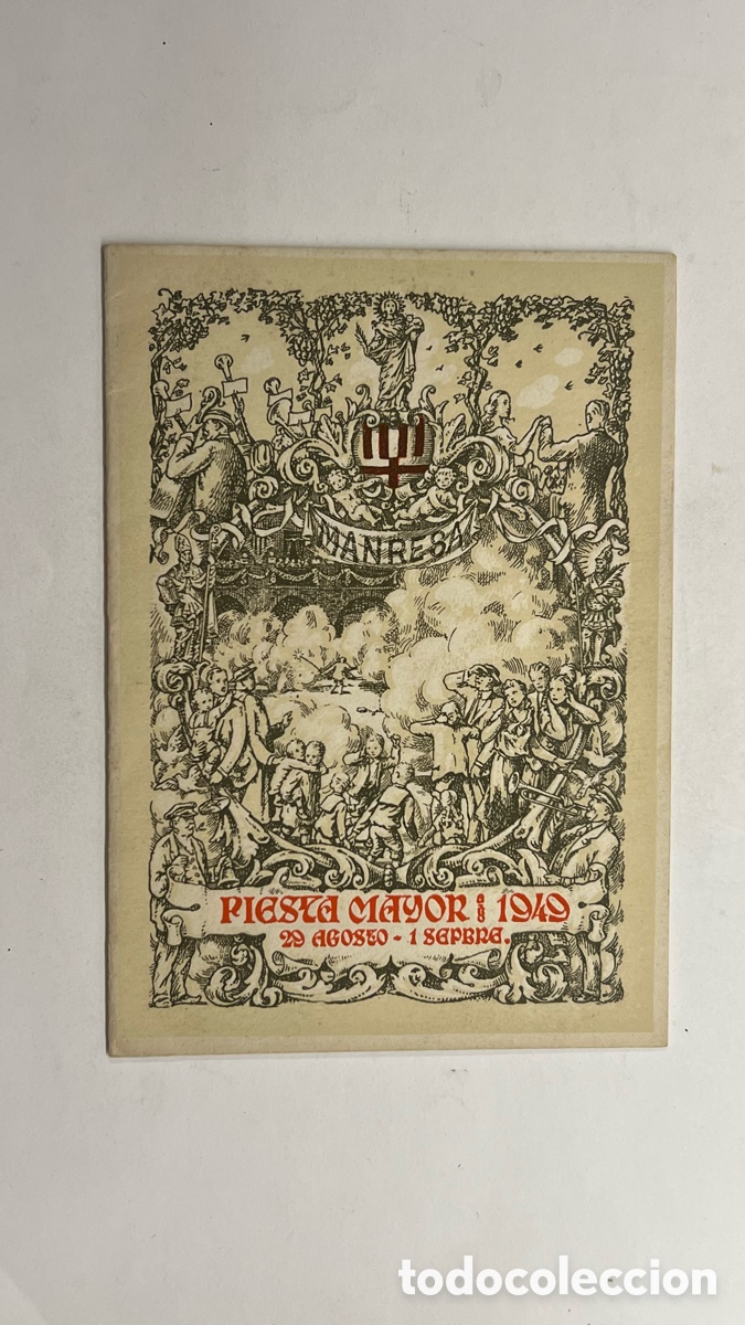 Coleccionismo: MANRESA (Barcelona) Programa Fiesta Mayor (a.1949)