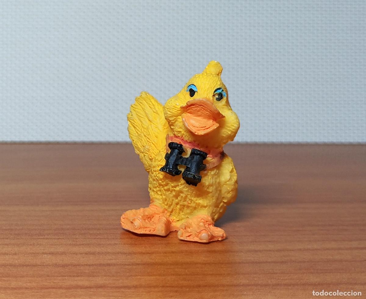 Coleccionismo: Figura de resina de pato con prism&aacute;ticos - Colecci&oacute;n de resinas de Belros - 4 cm