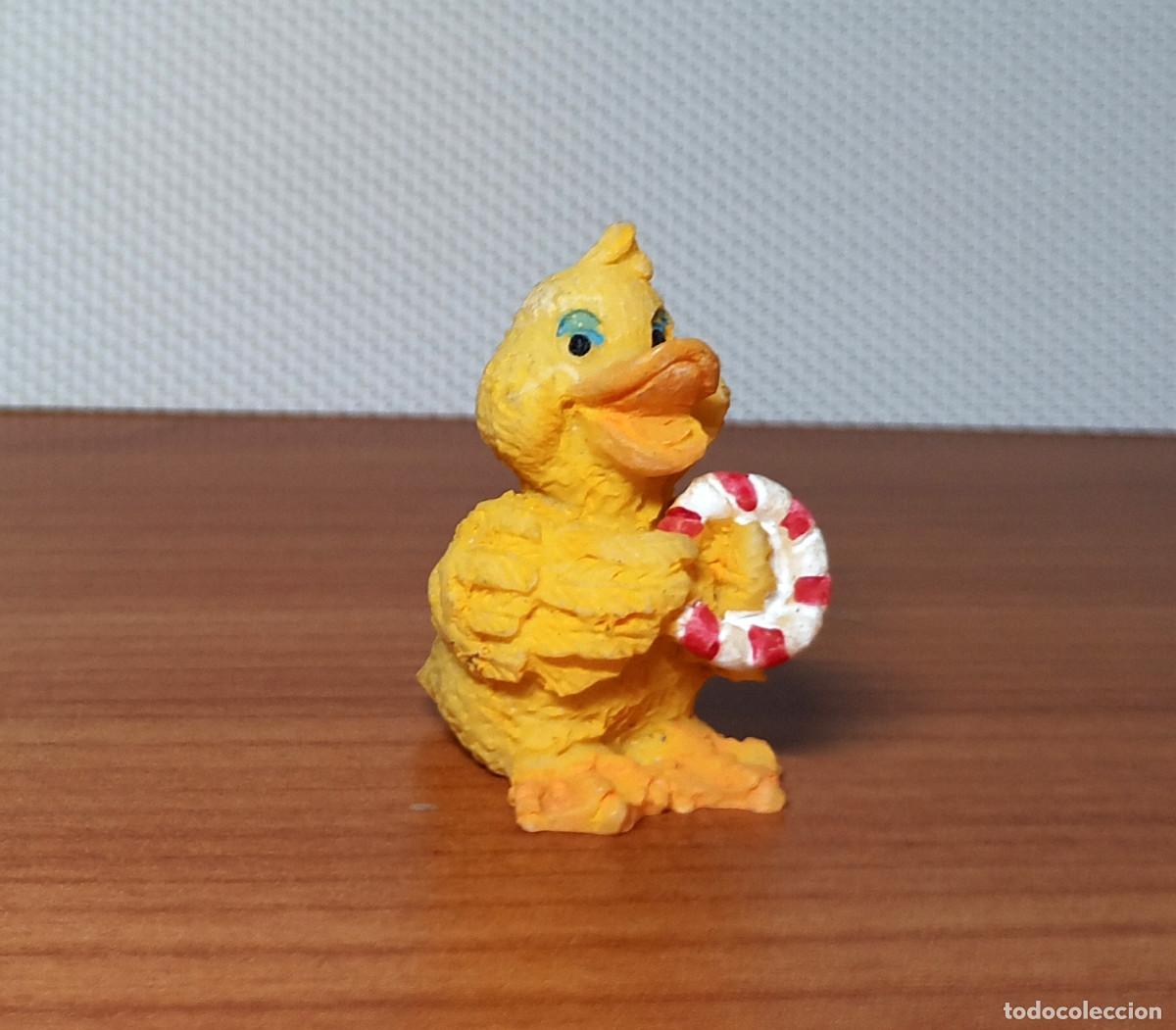 Coleccionismo: Figura de resina de pato con salvavidas - Colecci&oacute;n de resinas de Belros - 4 cm